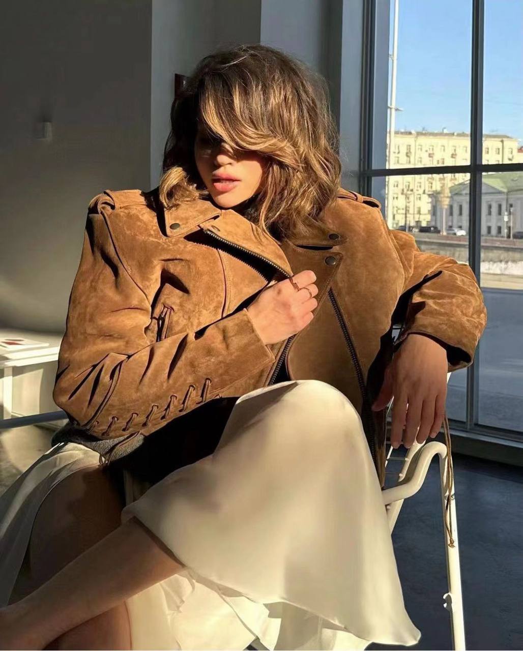 Замшевая куртка Celine коллекционная BP-50142 Замшевая куртка Celine коллекционная BP-50142