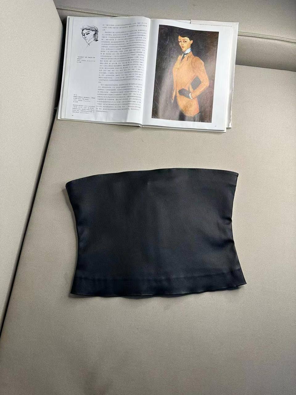 Кожаный топ премиум Balmain BP-48259 Кожаный топ премиум Balmain BP-48259