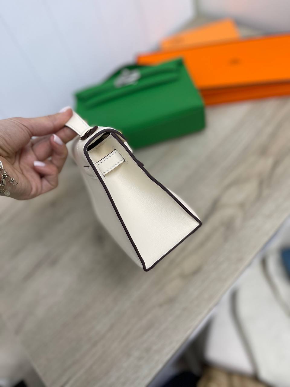 Kelly Pochette Swift женская премиум сумка Hermes BP-25186 Kelly Pochette Swift женская премиум сумка Hermes BP-25186