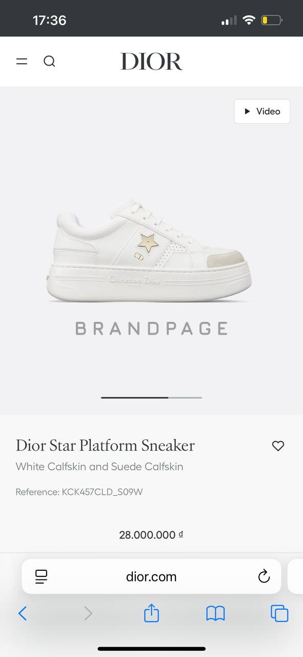 Кожаные кроссовки женские DIOR STAR BPLUX12505 Кожаные кроссовки женские DIOR STAR BPLUX12505