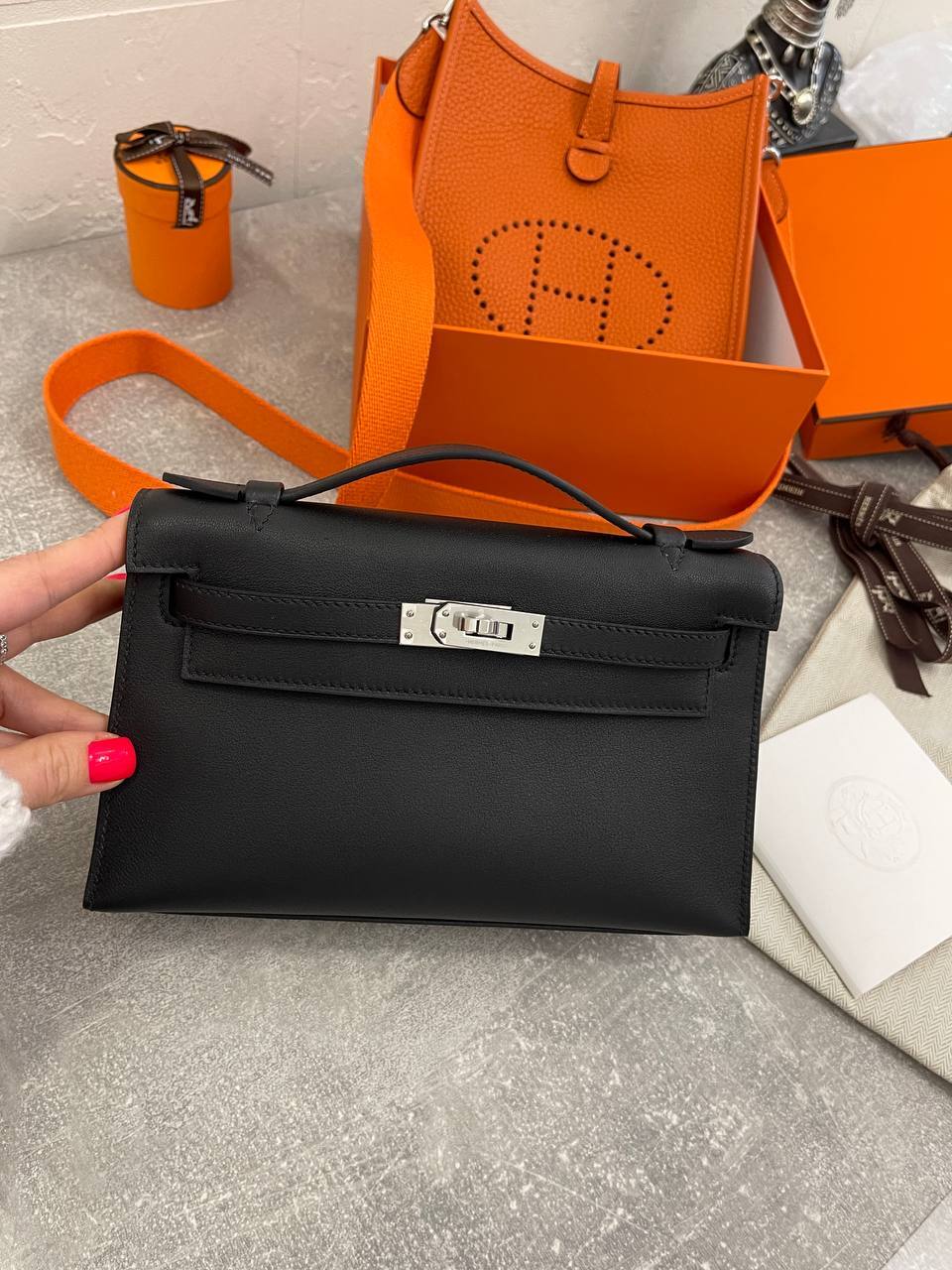 Женская сумка элитная Kelly Pochette Hermes BP-46993 Женская сумка элитная Kelly Pochette Hermes BP-46993