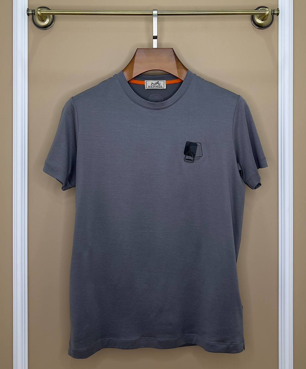 Дизайнерская футболка мужская Hermes BP-48889 Дизайнерская футболка мужская Hermes BP-48889