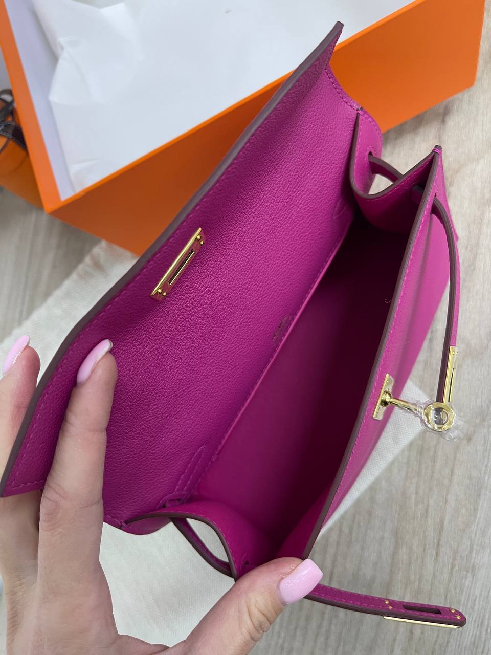 Женская премиум сумка Kelly Pochette Hermes BP-22860 Женская премиум сумка Kelly Pochette Hermes BP-22860