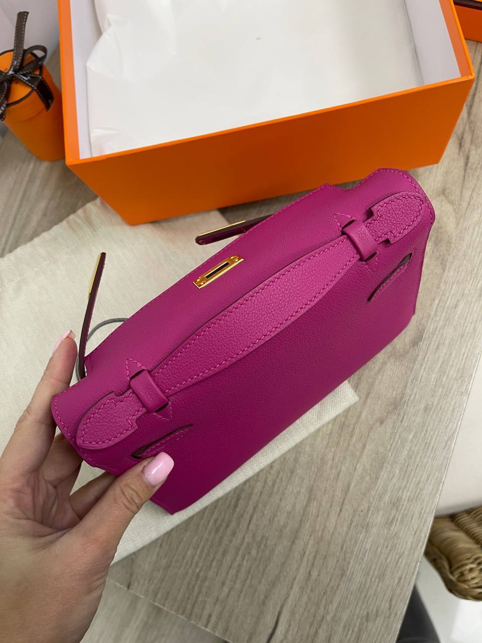 Женская премиум сумка Kelly Pochette Hermes BP-22860 Женская премиум сумка Kelly Pochette Hermes BP-22860