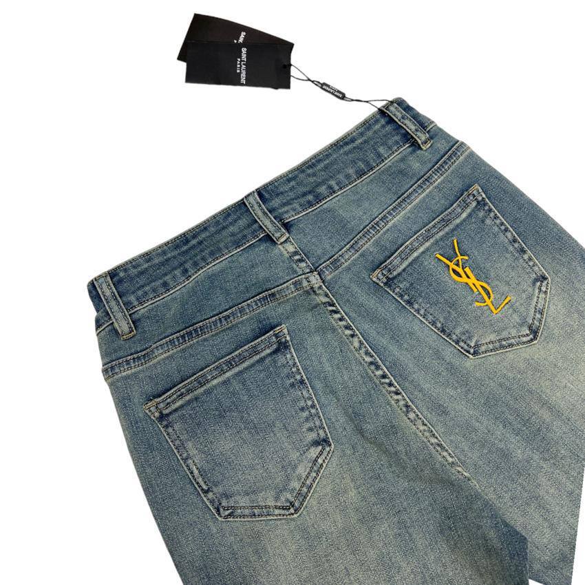 Джинсы Yves Saint Laurent трендовые BP-37242 Джинсы Yves Saint Laurent трендовые BP-37242