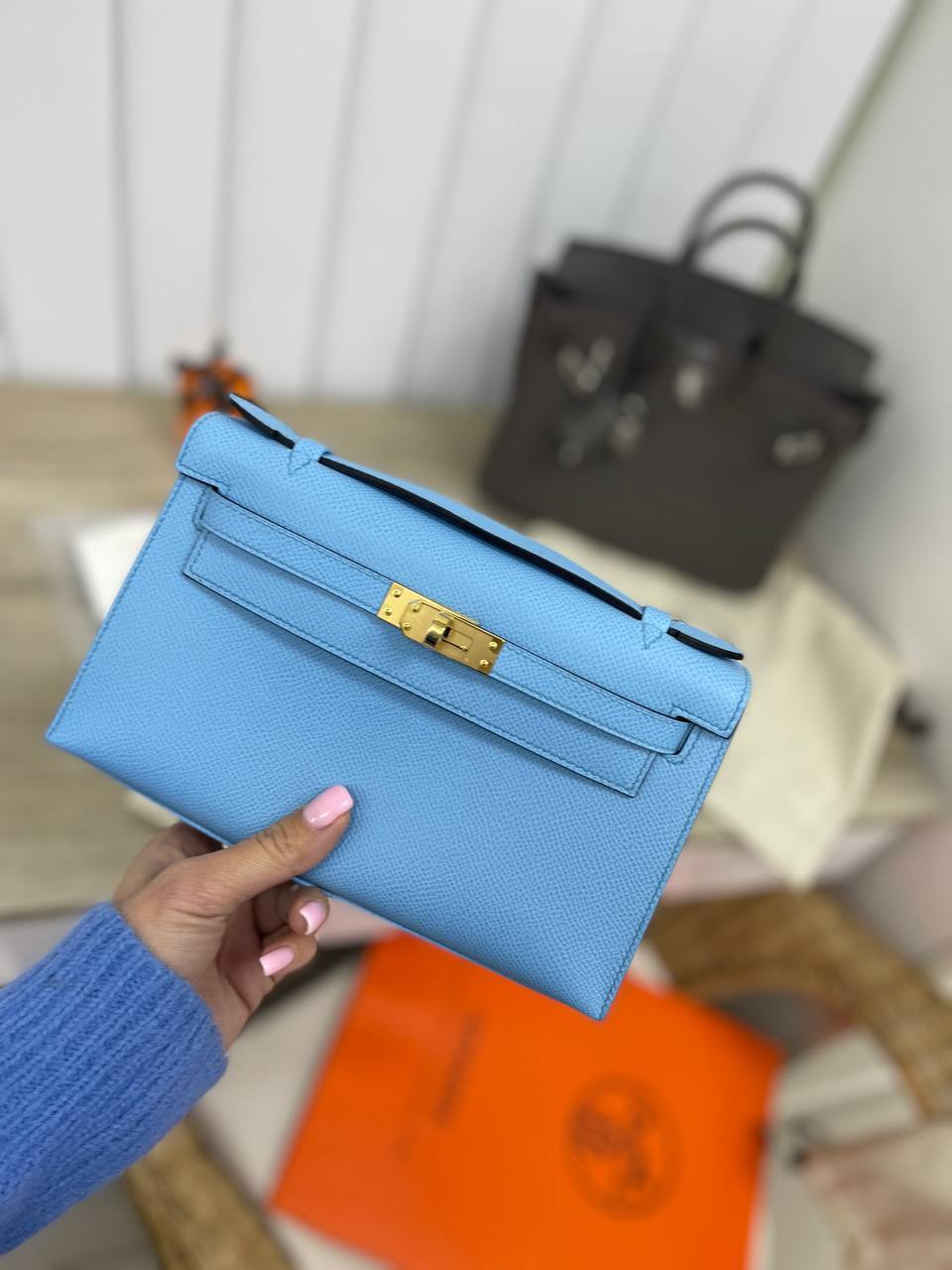 Сумка женская коллекционная Kelly Pochette Hermes BP-22382 Сумка женская коллекционная Kelly Pochette Hermes BP-22382