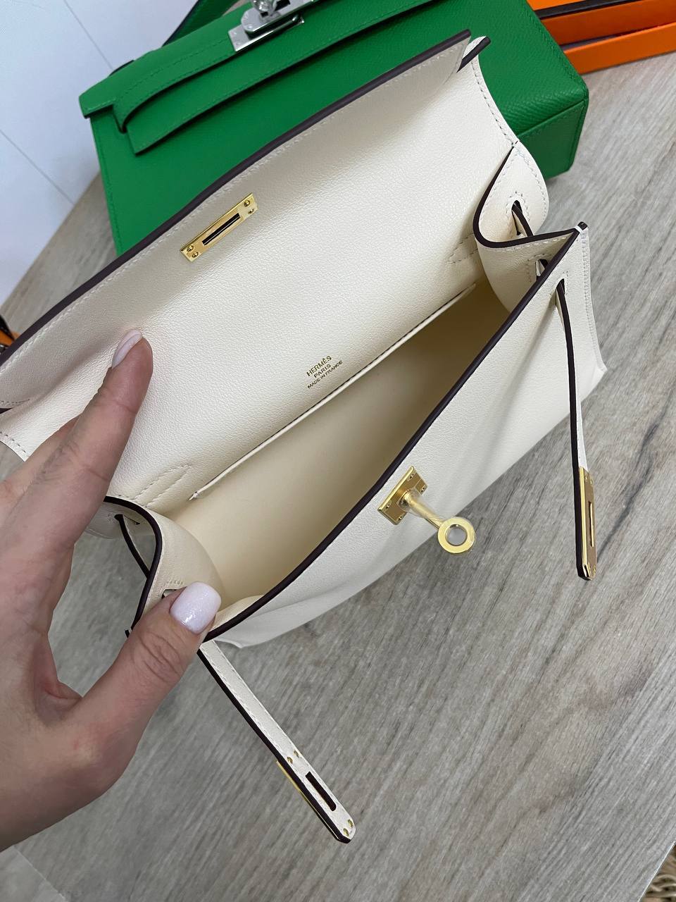 Kelly Pochette Swift женская премиум сумка Hermes BP-25186 Kelly Pochette Swift женская премиум сумка Hermes BP-25186