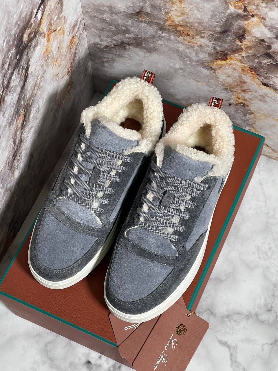 Зимние повседневные кеды Loro Piana BP-25391 Зимние повседневные кеды Loro Piana BP-25391