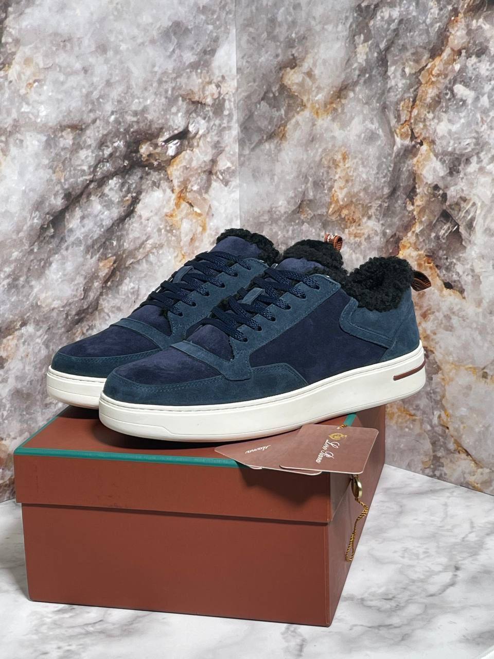 Зимние стильные кеды Loro Piana BP-25392 Зимние стильные кеды Loro Piana BP-25392