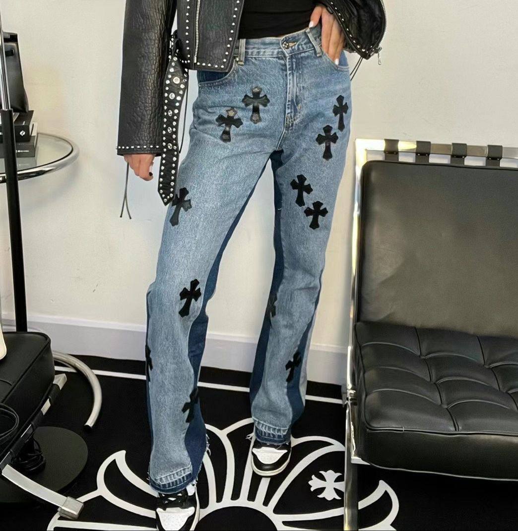 Дизайнерские джинсы Chrome Hearts BP-19020 Дизайнерские джинсы Chrome Hearts BP-19020