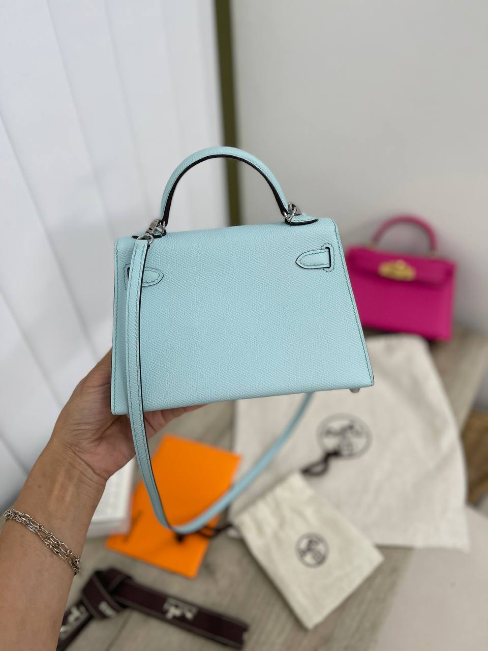 Женская сумка коллекционная Kelly mini Hermes BP-16758 Женская сумка коллекционная Kelly mini Hermes BP-16758