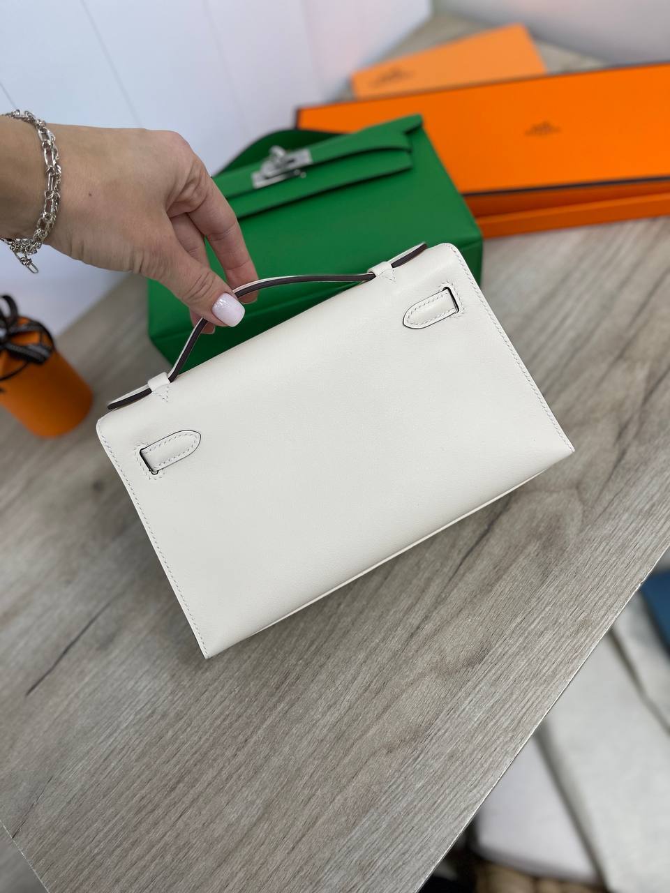 Kelly Pochette Swift женская премиум сумка Hermes BP-25186 Kelly Pochette Swift женская премиум сумка Hermes BP-25186