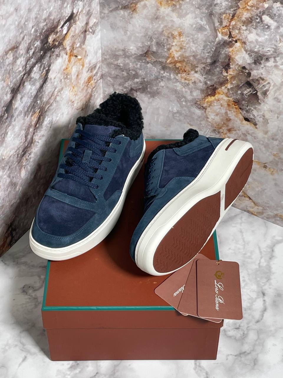 Зимние стильные кеды Loro Piana BP-25392 Зимние стильные кеды Loro Piana BP-25392