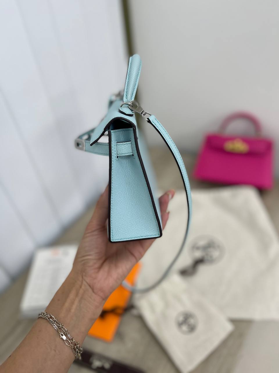 Женская сумка коллекционная Kelly mini Hermes BP-16758 Женская сумка коллекционная Kelly mini Hermes BP-16758