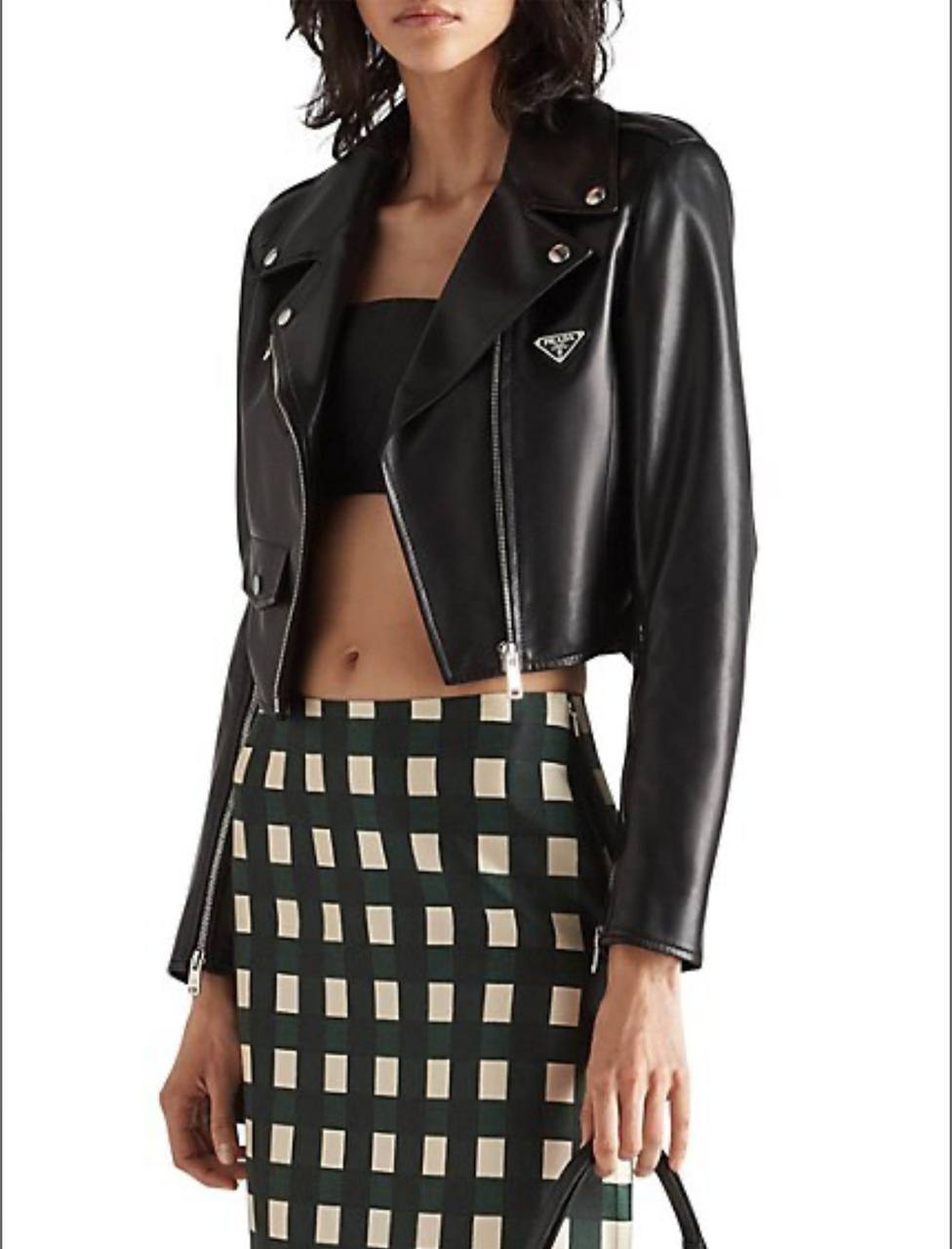 Кожаная куртка Prada премиум BP-44995 Кожаная куртка Prada премиум BP-44995