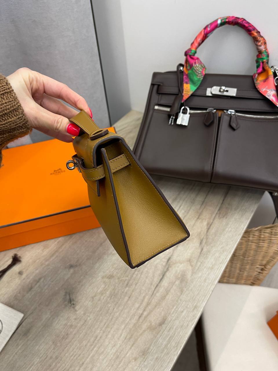 Kelly Pochette женская трендовая сумка Hermes BP-47724 Kelly Pochette женская трендовая сумка Hermes BP-47724