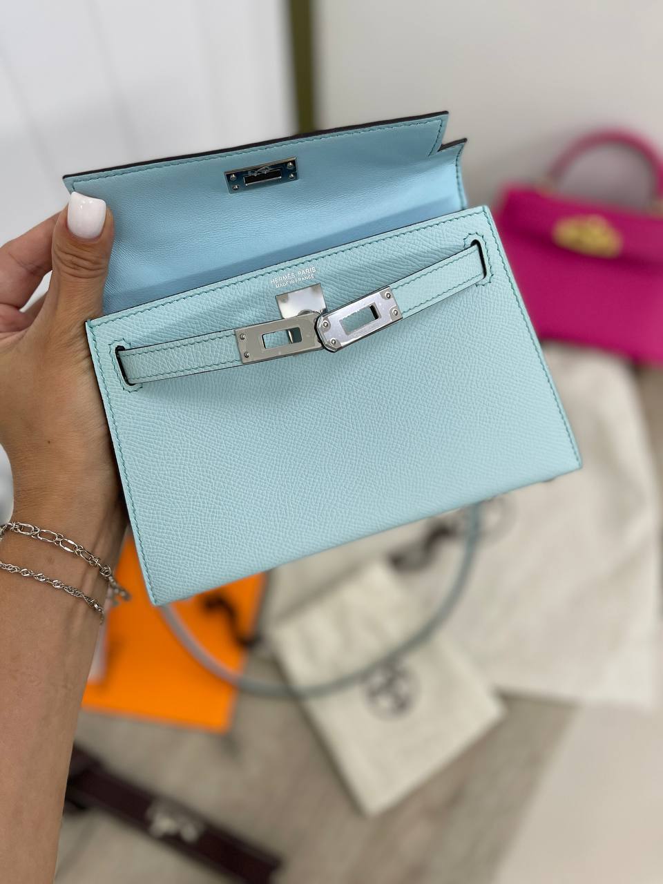 Женская сумка коллекционная Kelly mini Hermes BP-16758 Женская сумка коллекционная Kelly mini Hermes BP-16758