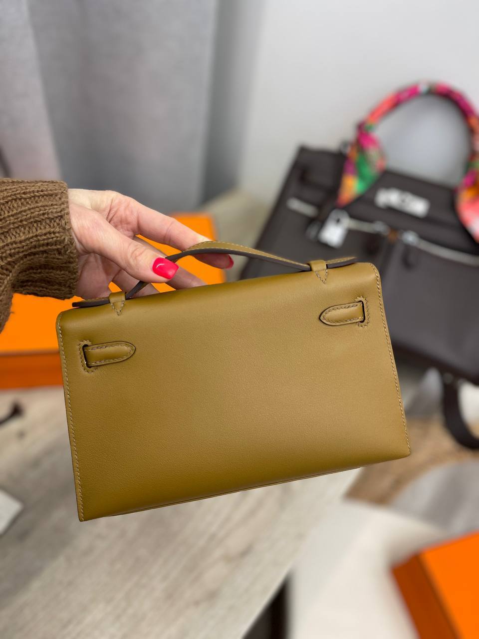 Kelly Pochette женская трендовая сумка Hermes BP-47724 Kelly Pochette женская трендовая сумка Hermes BP-47724