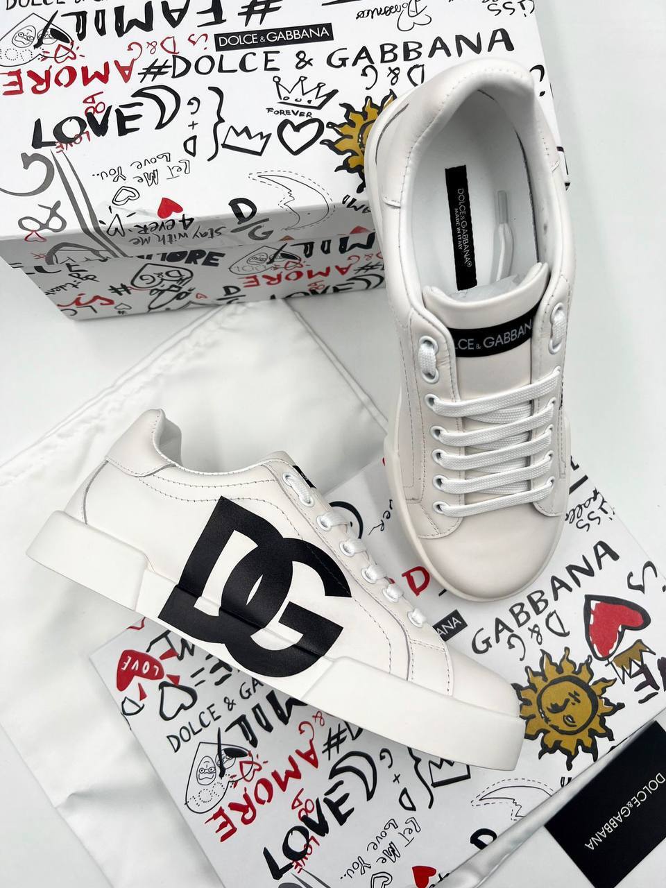 Женские коллекционные кеды Dolce & Gabbana BP-16365 Женские коллекционные кеды Dolce & Gabbana BP-16365