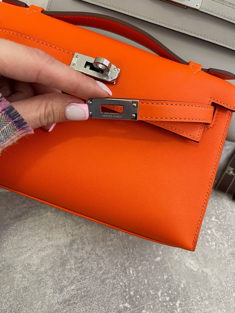 Коллекционная сумка Kelly Pochette женская Hermes BP-50981 Коллекционная сумка Kelly Pochette женская Hermes BP-50981
