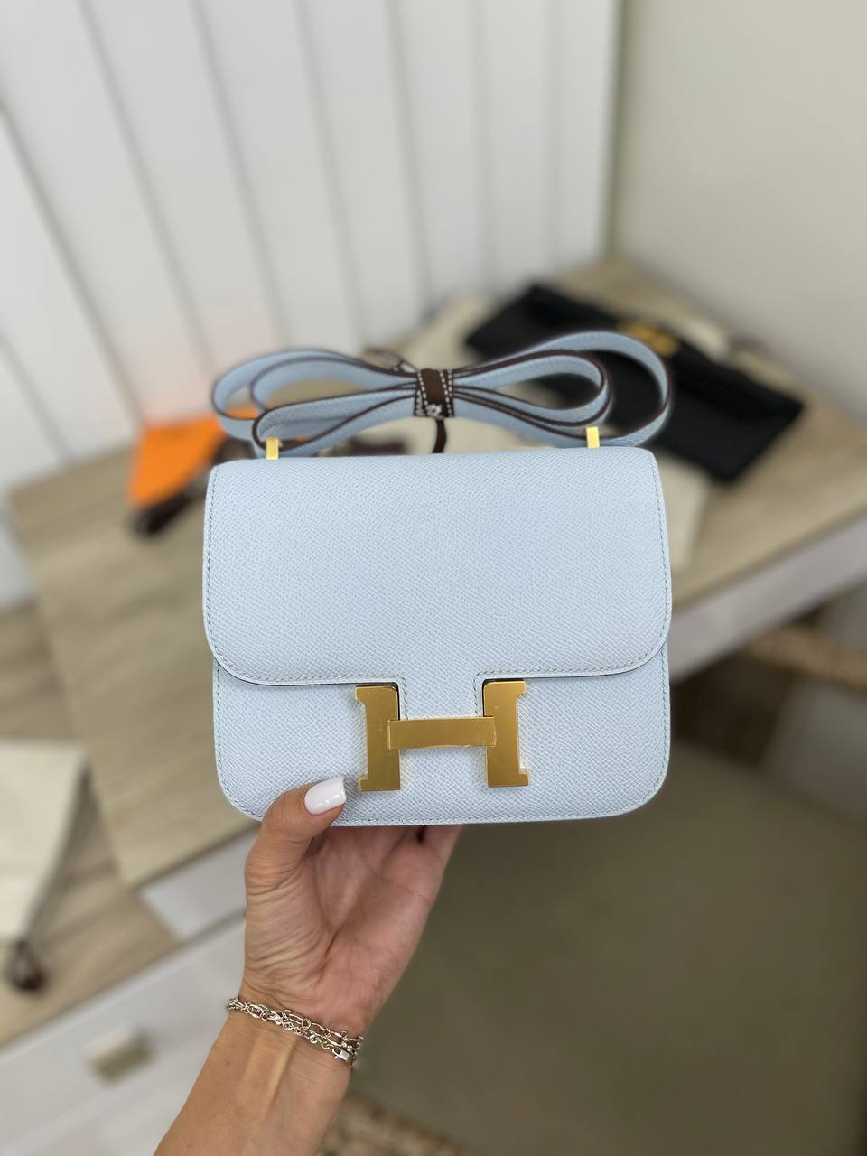 Conctance женская сумка коллекционная 18, Epsom PHW Hermes BP-17514 Conctance женская сумка коллекционная 18, Epsom PHW Hermes BP-17514