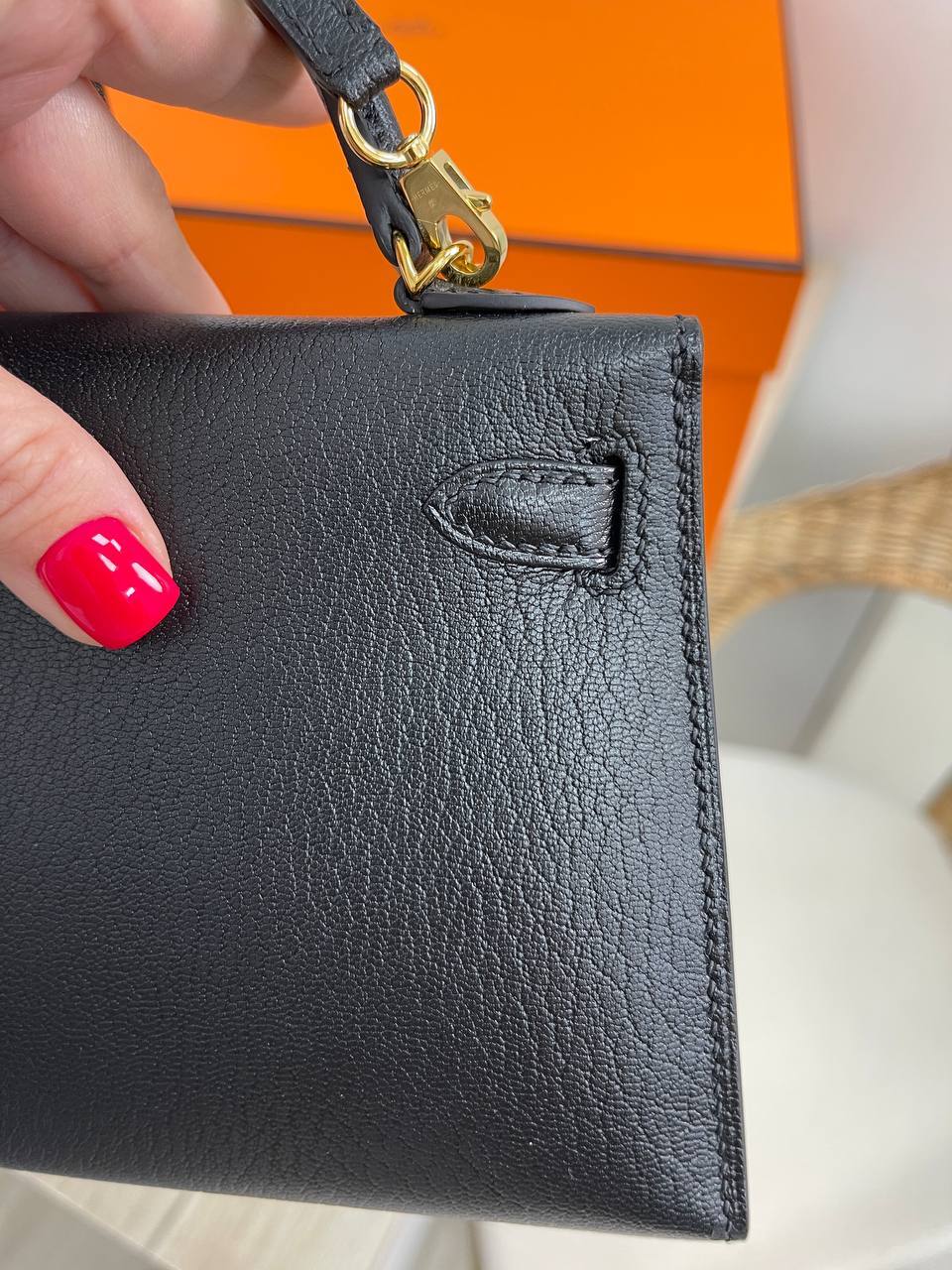 Kelly mini GHW Chevre женская коллекционная сумка Hermes BP-33151 Kelly mini GHW Chevre женская коллекционная сумка Hermes BP-33151