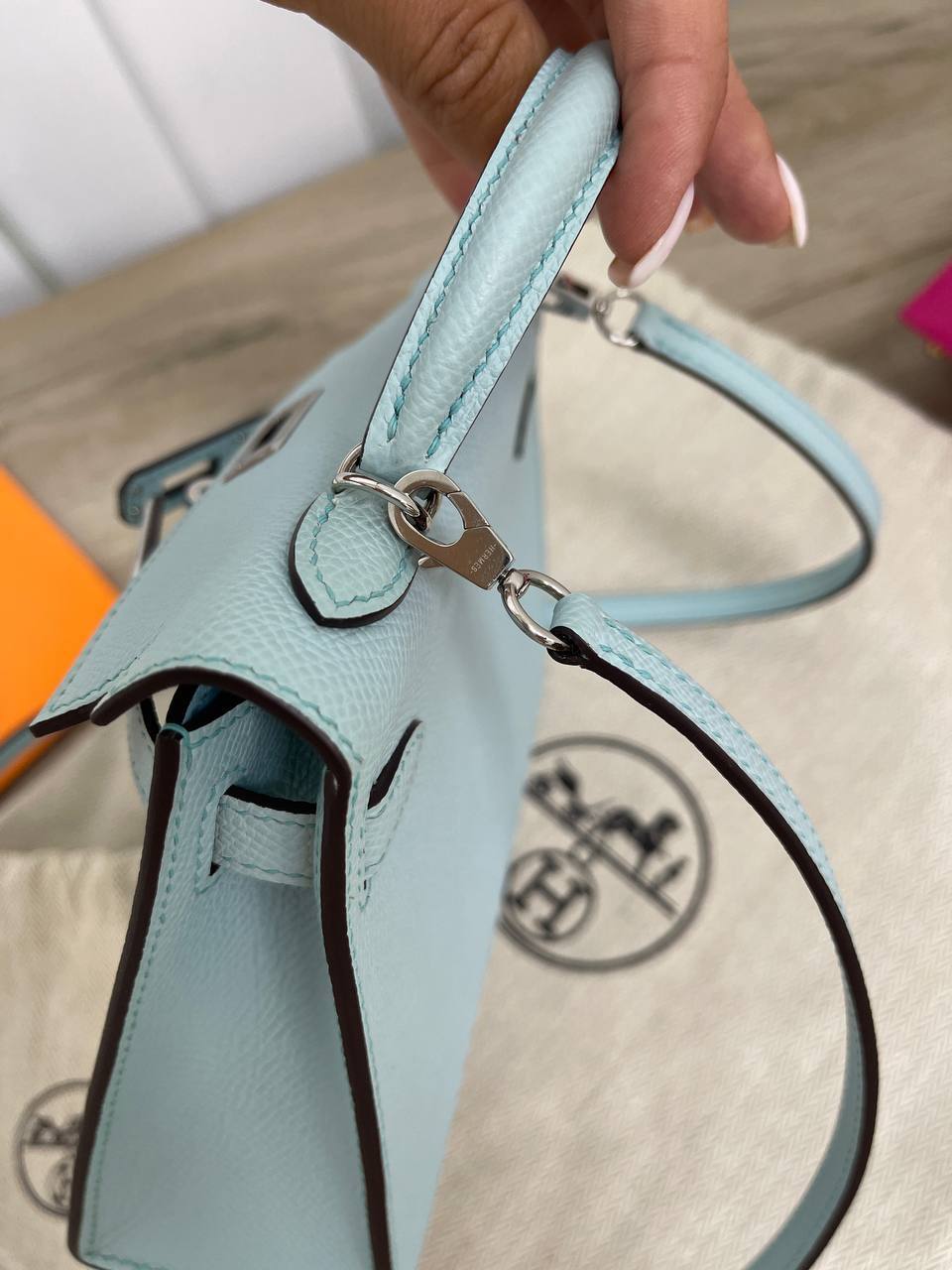 Женская сумка коллекционная Kelly mini Hermes BP-16758 Женская сумка коллекционная Kelly mini Hermes BP-16758