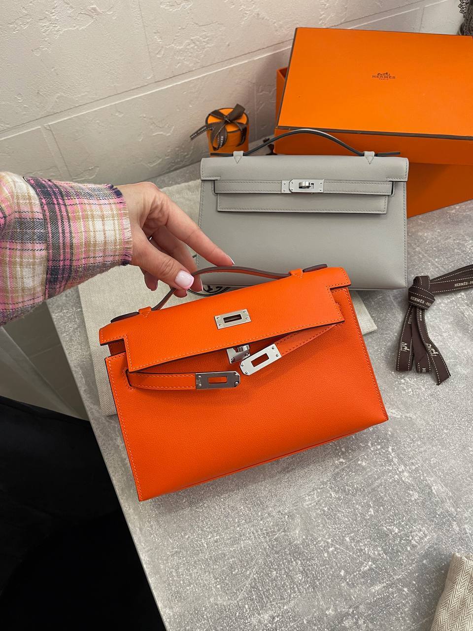 Коллекционная сумка Kelly Pochette женская Hermes BP-50981 Коллекционная сумка Kelly Pochette женская Hermes BP-50981