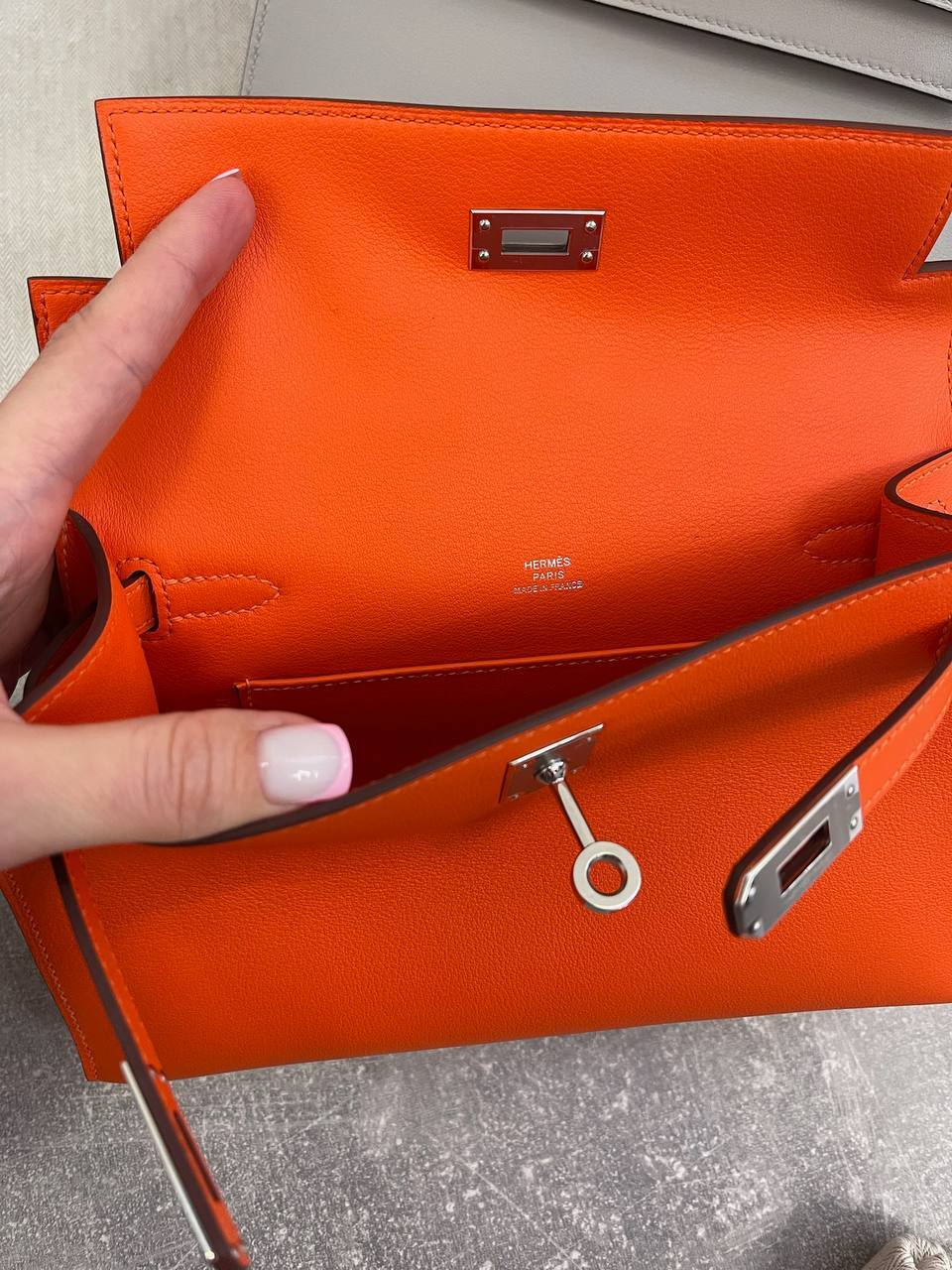 Коллекционная сумка Kelly Pochette женская Hermes BP-50981 Коллекционная сумка Kelly Pochette женская Hermes BP-50981