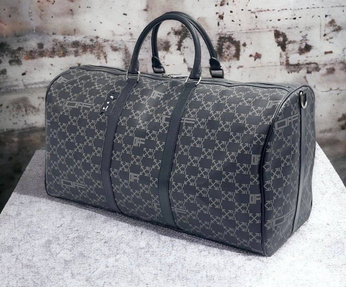 Дорожная сумка Off-White™ черно-серая BP-41801 Дорожная сумка Off-White™ черно-серая BP-41801