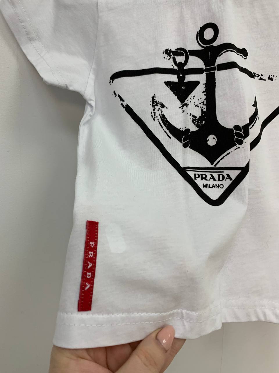 Футболка BP-27882 премиальная Prada Футболка BP-27882 премиальная Prada