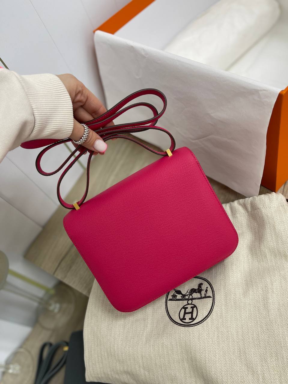 Коллекционная сумка Conctance 18 cm женская Hermes BP-27574 Коллекционная сумка Conctance 18 cm женская Hermes BP-27574