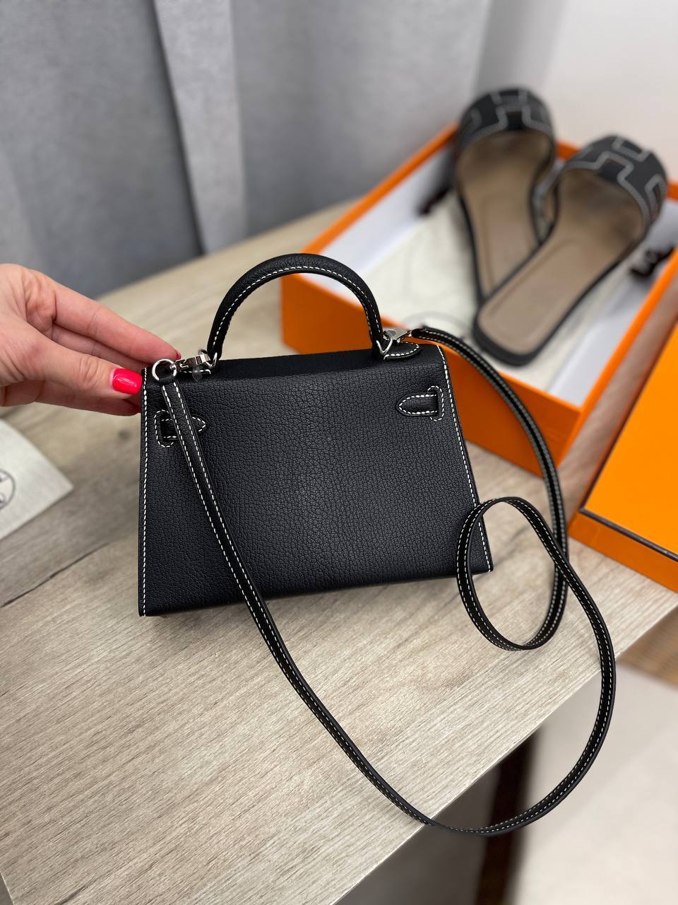 Kelly mini женская сумка Chevre PHW коллекционная Hermes BP-47727 Kelly mini женская сумка Chevre PHW коллекционная Hermes BP-47727