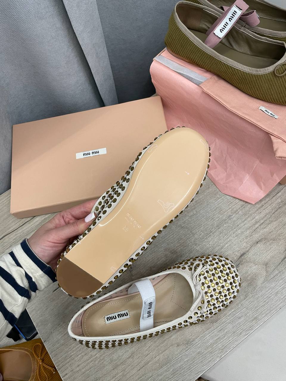 Балетки Miu Miu коллекционные BP-49046 Балетки Miu Miu коллекционные BP-49046