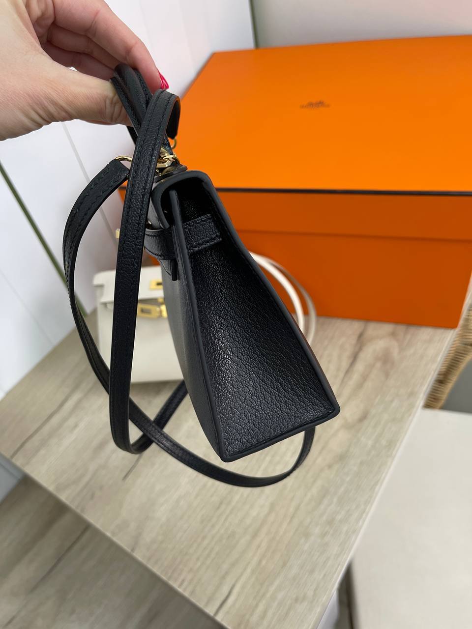 Kelly mini GHW Chevre женская коллекционная сумка Hermes BP-33151 Kelly mini GHW Chevre женская коллекционная сумка Hermes BP-33151