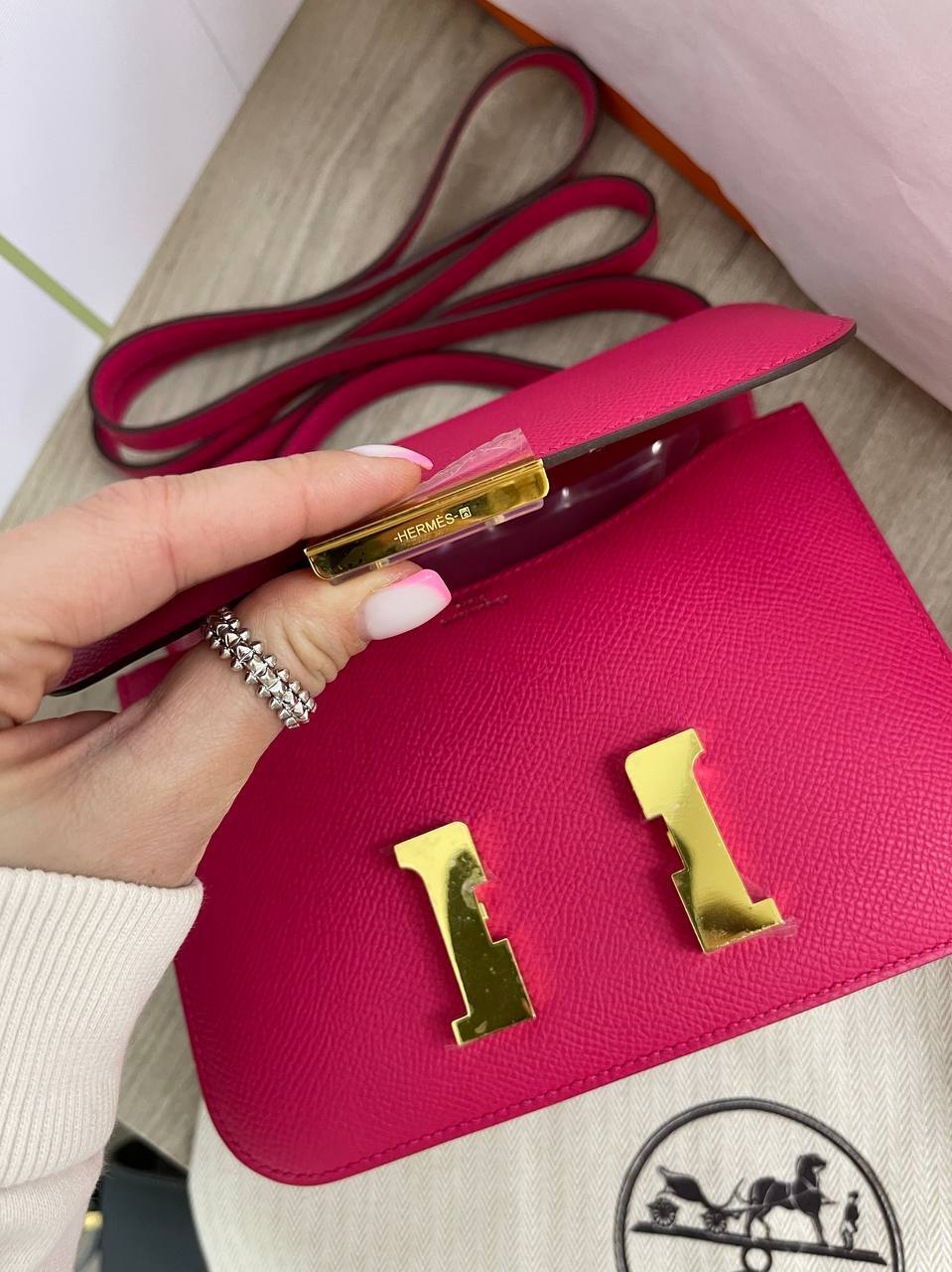 Коллекционная сумка Conctance 18 cm женская Hermes BP-27574 Коллекционная сумка Conctance 18 cm женская Hermes BP-27574