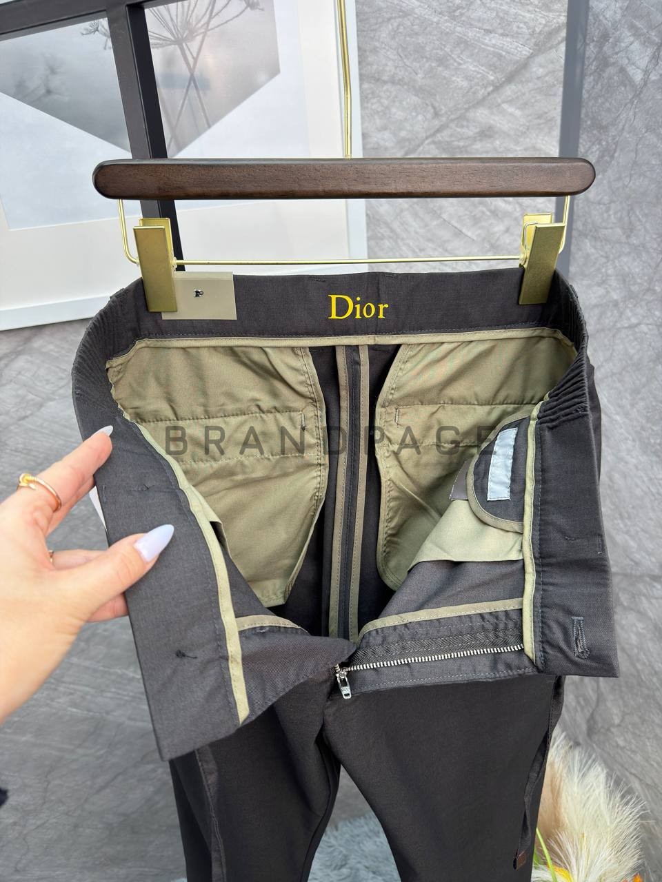 Хлопковые брюки Christian Dior BPLUX12998