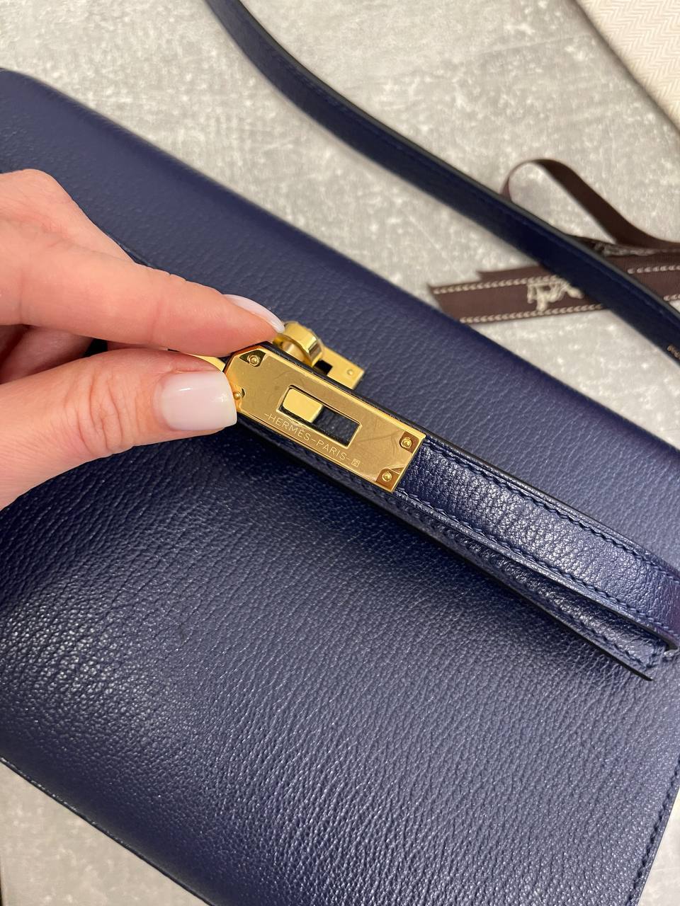 Kelly Elan элитная сумка PHW Chevre Hermes BP-46495 Kelly Elan элитная сумка PHW Chevre Hermes BP-46495