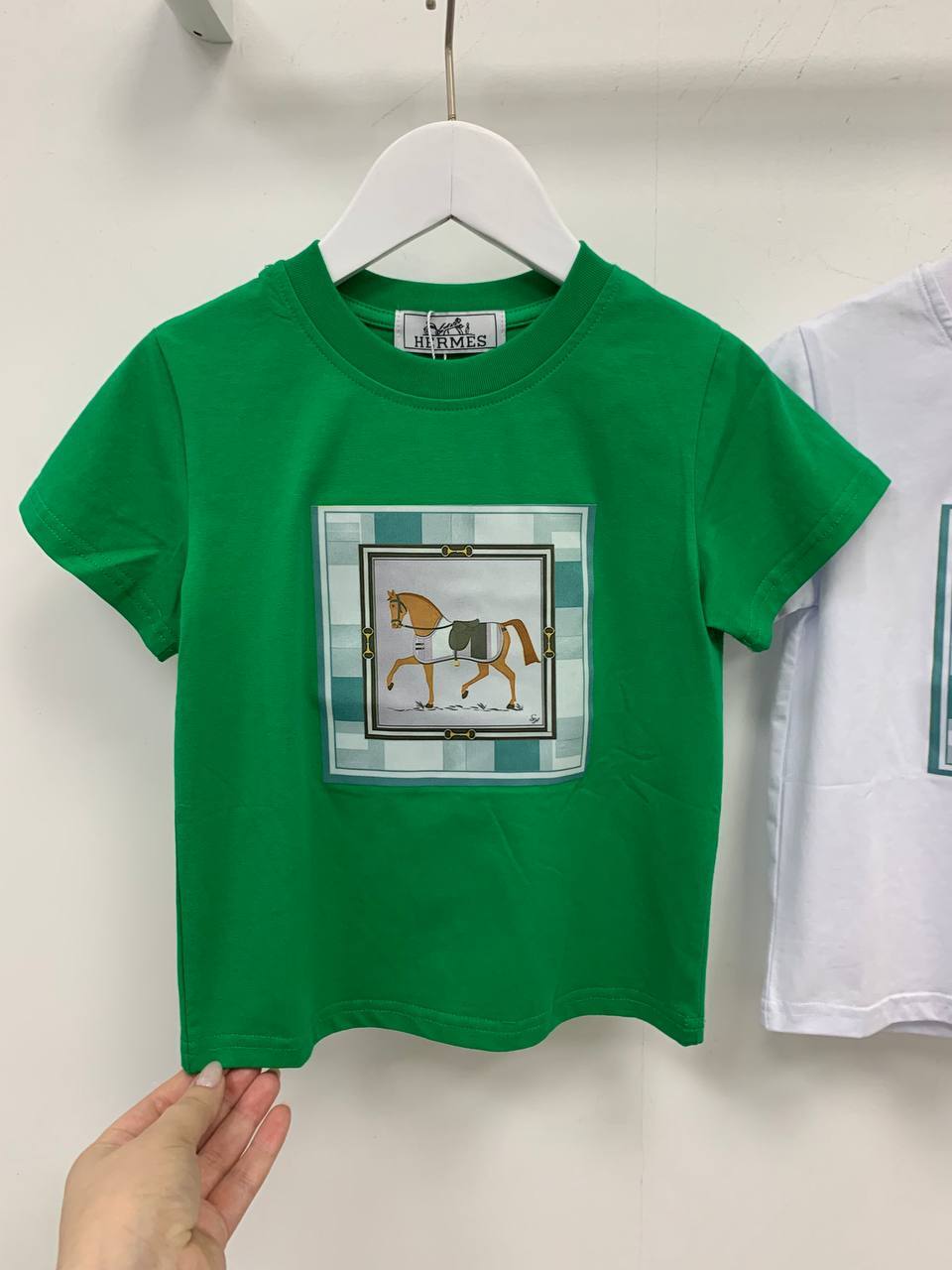 Hermes BP-37190 дизайнерская футболка Hermes BP-37190 дизайнерская футболка