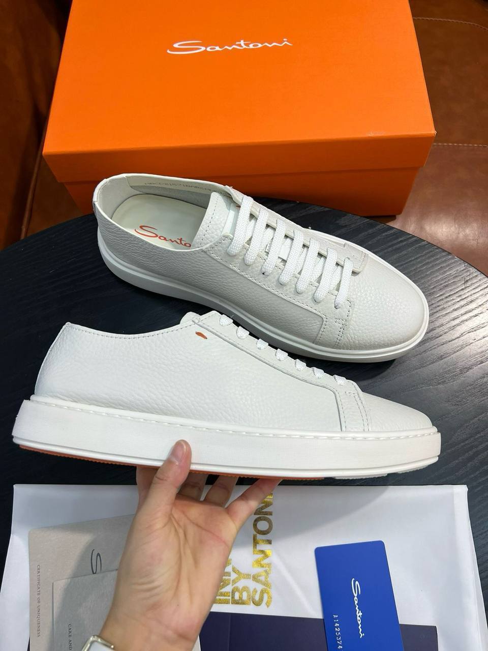 Кеды стильные Santoni BP-46753 Кеды стильные Santoni BP-46753