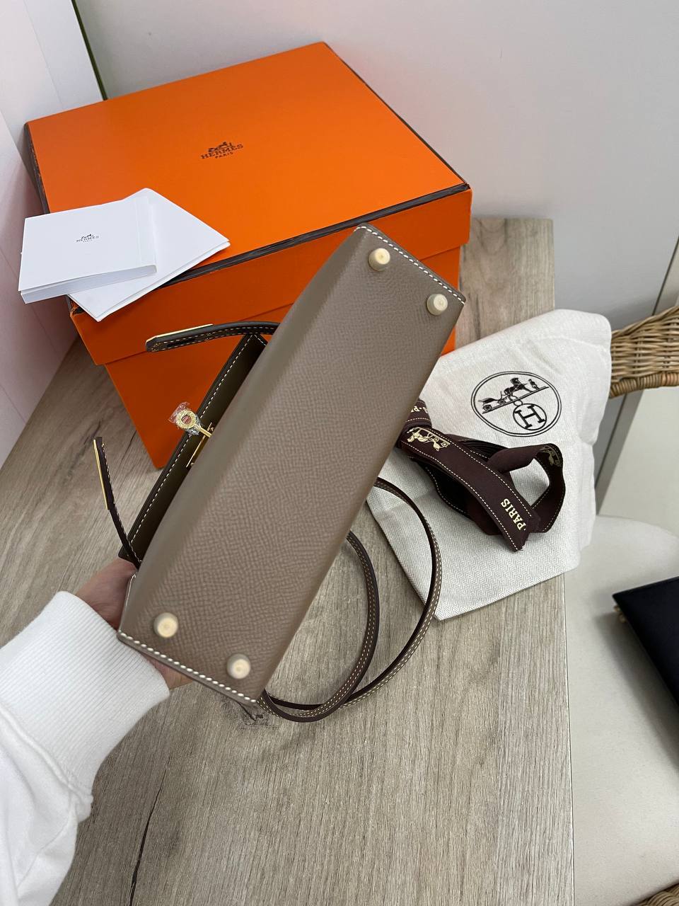 Женская коллекционная сумка Kelly mini Epsom Hermes BP-32961 Женская коллекционная сумка Kelly mini Epsom Hermes BP-32961