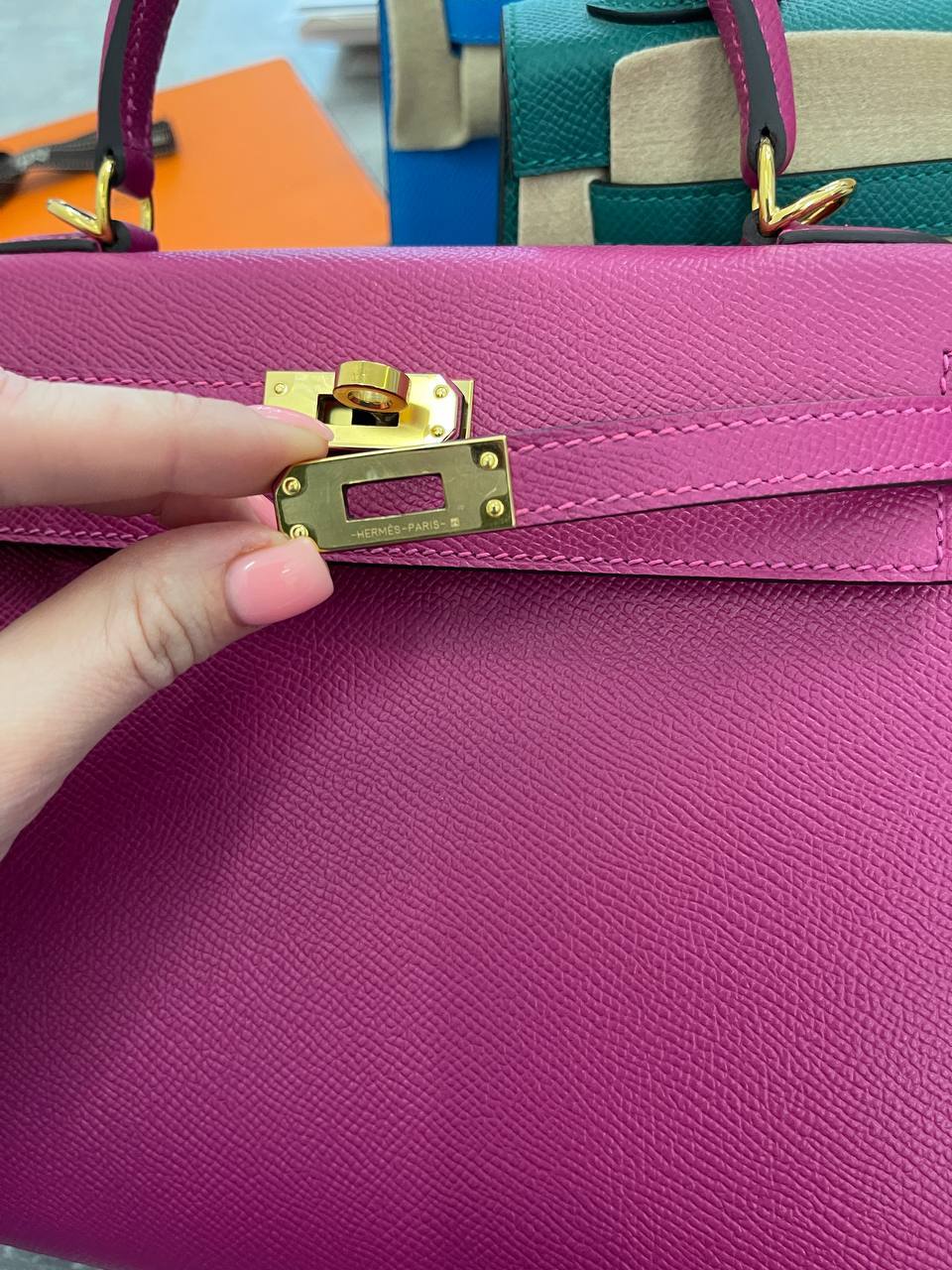 Kelly 25 cm Epsom премиум женская сумка Hermes BP-48279 Kelly 25 cm Epsom премиум женская сумка Hermes BP-48279