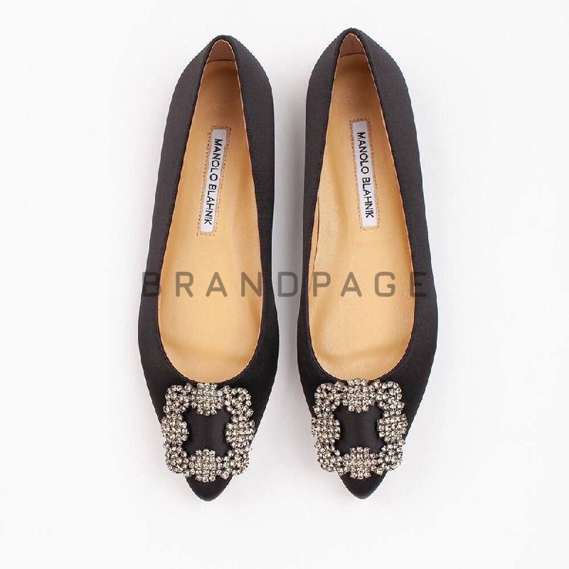 Балетки кожаные Manolo Blahnik BPLUX12422 Балетки кожаные Manolo Blahnik BPLUX12422