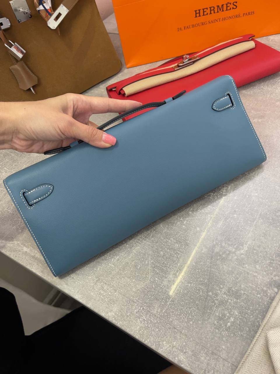 Коллекционный клатч KELLY CUT swift женский Hermes BP-53800 Коллекционный клатч KELLY CUT swift женский Hermes BP-53800