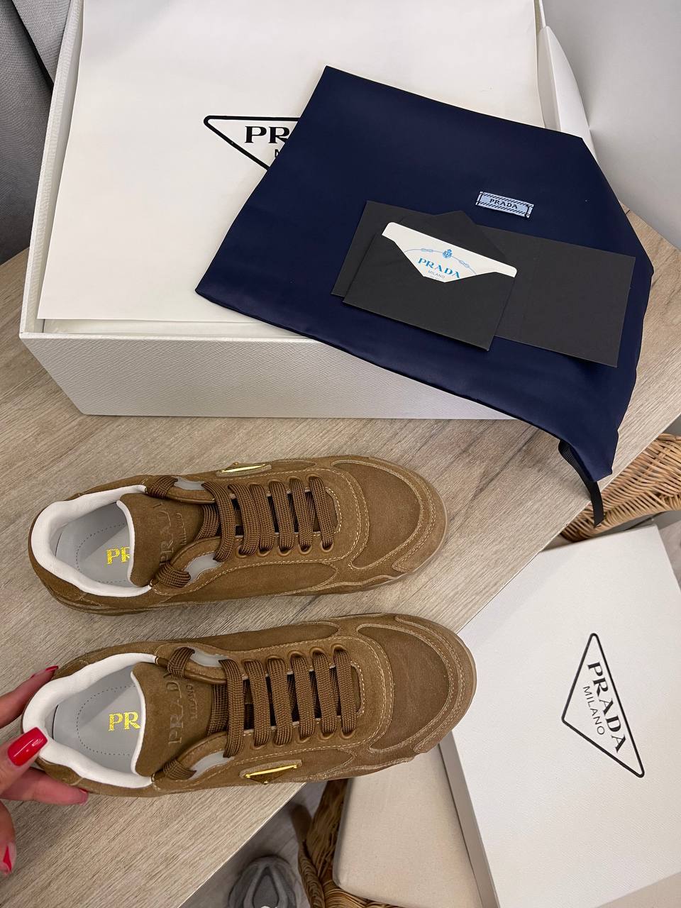 Prada кроссовки премиум BP-53189 Prada кроссовки премиум BP-53189