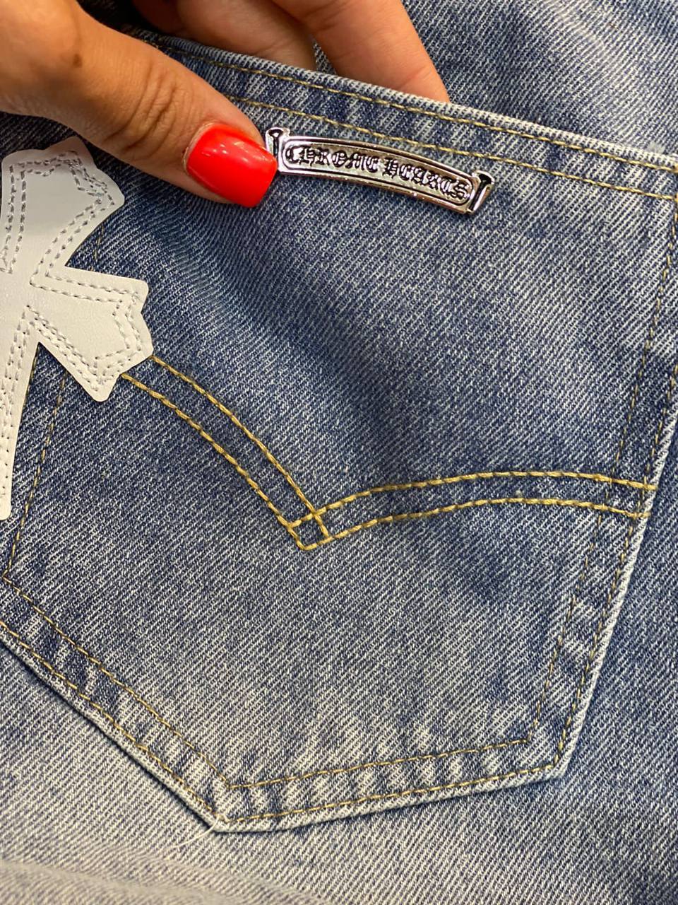 Дизайнерские джинсы Chrome Hearts BP-17335 Дизайнерские джинсы Chrome Hearts BP-17335