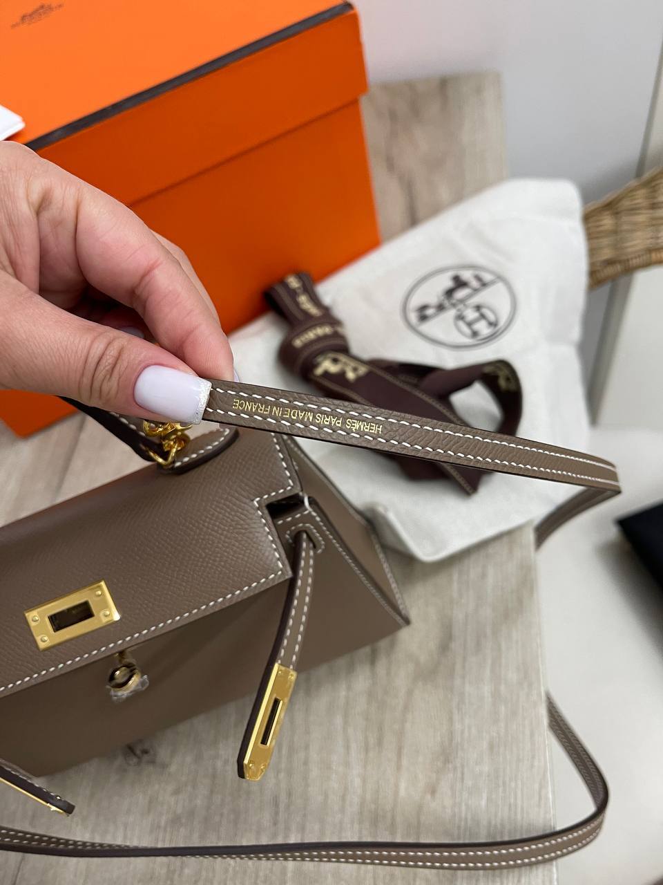 Женская коллекционная сумка Kelly mini Epsom Hermes BP-32961 Женская коллекционная сумка Kelly mini Epsom Hermes BP-32961