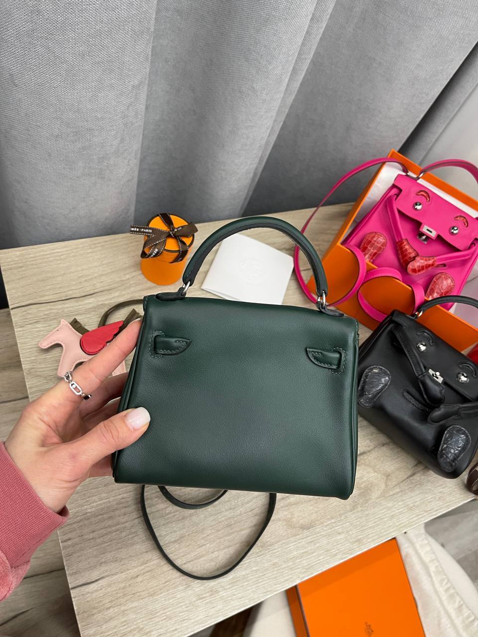 Элитная сумка женская Kelly Doll Swift Leather Hermes BP-46614 Элитная сумка женская Kelly Doll Swift Leather Hermes BP-46614