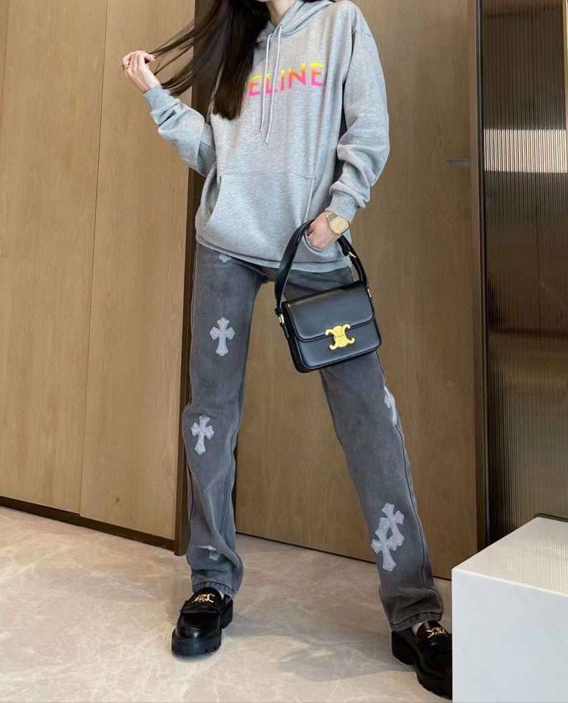 Повседневные джинсы Chrome Hearts BP-20316 Повседневные джинсы Chrome Hearts BP-20316