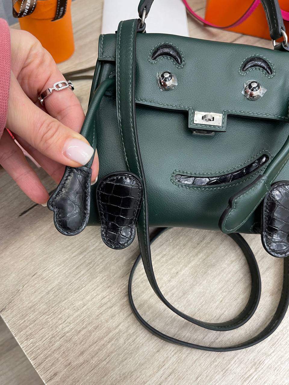 Элитная сумка женская Kelly Doll Swift Leather Hermes BP-46614 Элитная сумка женская Kelly Doll Swift Leather Hermes BP-46614